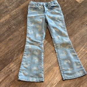The Children's Place Light Blue Rainbow Print Flare Jeans